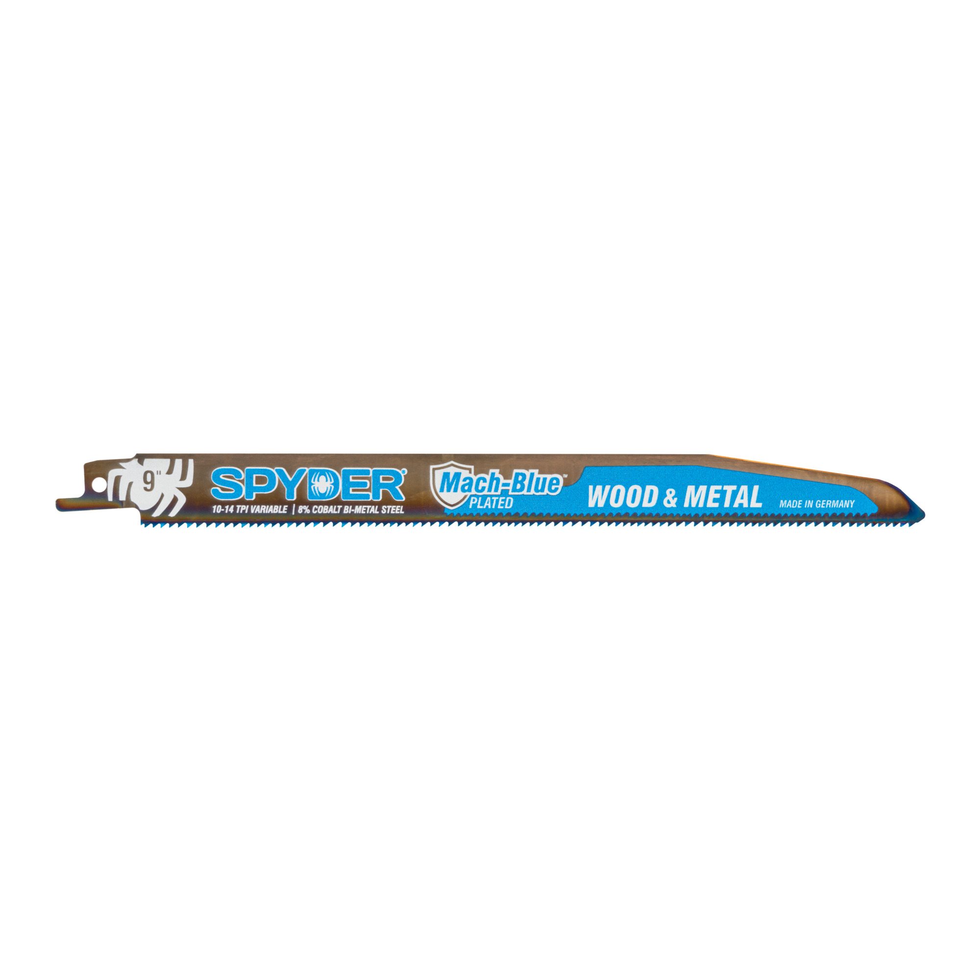 SPYDER Mach-Blue™, 9in. 10/14-Tpi Metal Cutting Recip Saw Blades, 2Pk, Blade Length 9 in, Included (qty.) 2 Model# 200322